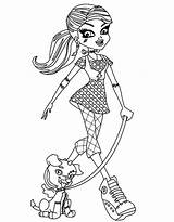 Frankie Stein Monster High Coloring sketch template