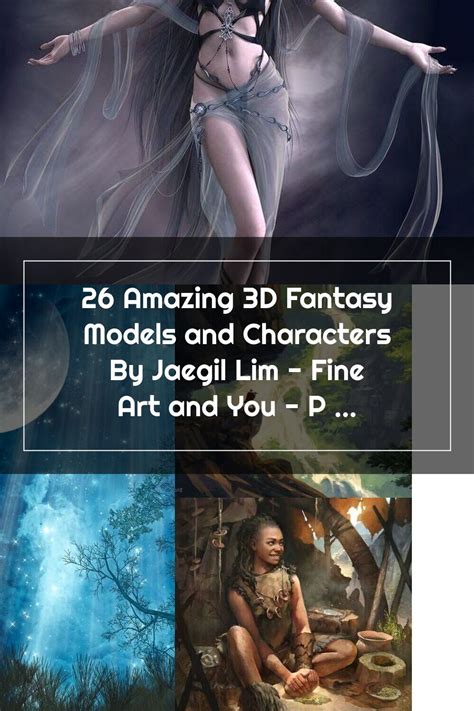 26 amazing 3d fantasy models and characters by jaegil lim fine art