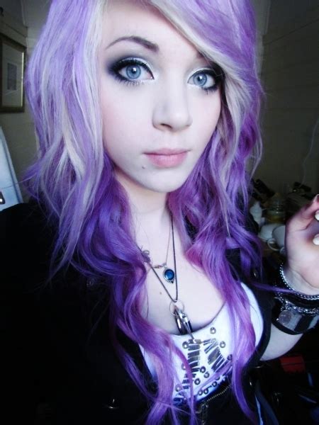 Beautiful Eyes Girl Lavander Hair Purple Hair Image 262572 On