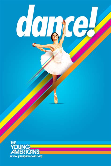 slightly  approach bright coloured dance poster dance poster