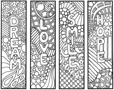 printable bookmarks  color  adults  printable