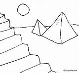 Pyramids Coloring Coloringcrew sketch template