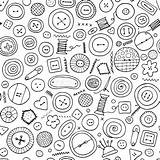 Vostra Bottoni Cuciture Progettazione Buttons Doodle Cuore sketch template