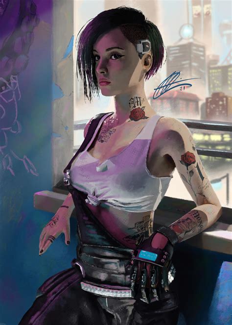 judy alvarez cyberpunk 2077 fanart by me fanart