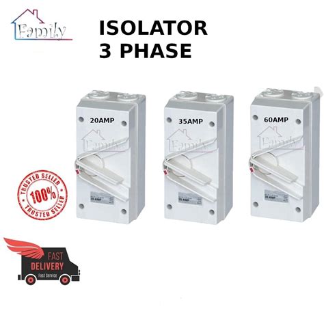 phase aaa ip weatherproof isolator switches shopee malaysia