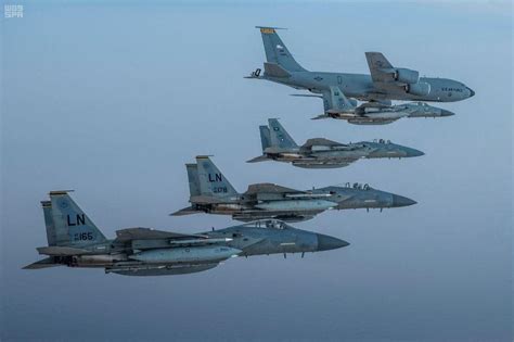 royal saudi   air forces carry  exercise  arabian gulf arab news