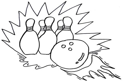 person bowling coloring coloring pages