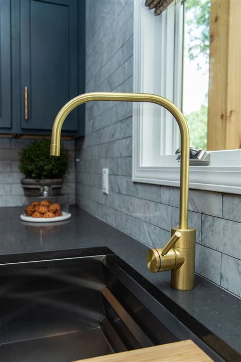 Waterstone Faucets Satin Brass 1 3825 Kitchen Faucet Modern