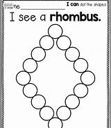 Rhombus Preschool sketch template