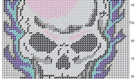 printable plastic canvas patterns skulls