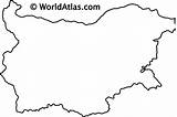 Outline Bulgaria Worldatlas sketch template