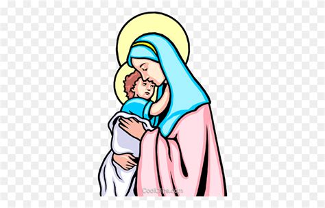 blessed virgin mary clipart iridescent color