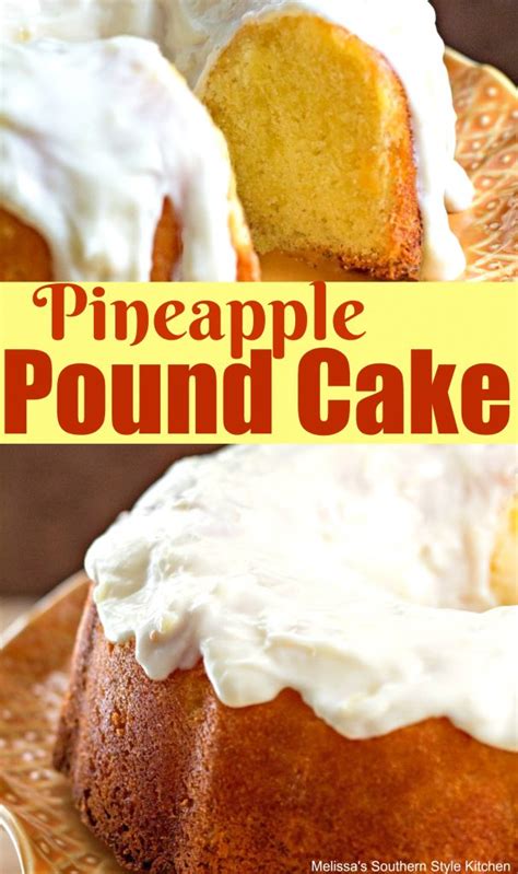 pineapple pound cake with cream cheese glaze