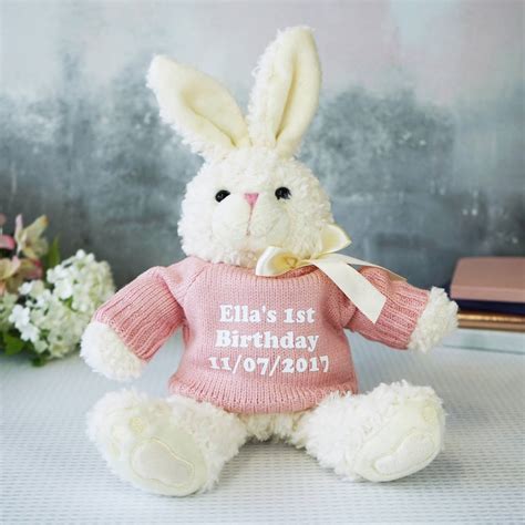 personalised bunny rabbit gift  sparks living notonthehighstreetcom