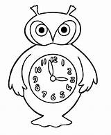 Coloring Pages Clock Printable Choose Board sketch template