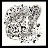 Spiral Zentangle Doodle Fun Challenge Make Big Choose Board Wolf Tangle Patterns Howling Circles Finished Again Look Back Drawings November sketch template