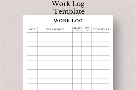 work log template employee work log sheet employee work log template