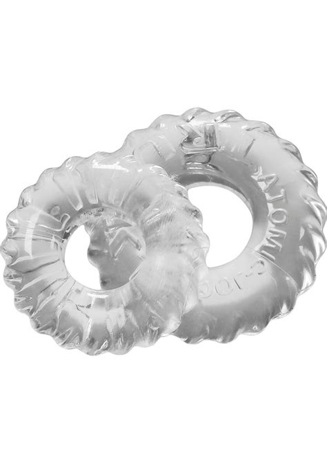 oxballs truckt cock ring 2 pack clear 840215100566 ebay