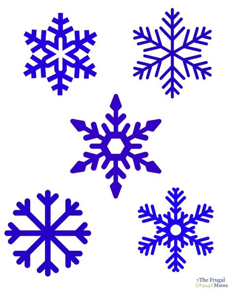 images  printable small snowflake templates printable