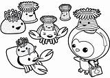 Octonauts Coloring Pages Octopod Anemone Printable Print Color Dashi Hat Party Sheets Getcolorings Kids Coloringfolder sketch template