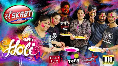 Holi Celebrations Team Telly Tashan Holi Party At Office Holi 2022