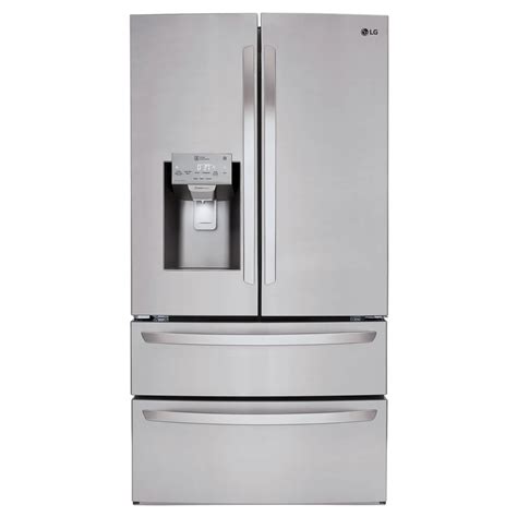 lg lmxss  cu ft ultra large capacity  door french door refrigerator  stainless steel