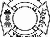 Maltese Cross Coloring Firefighter Pages Vector Getdrawings Getcolorings Printable Badge sketch template