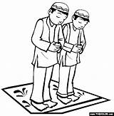 Islamic Coloring Praying Pages Ramadan Kids Islam Muslim Cartoon Crafts Prayer Colouring Studies Arabic Salat Color Activities صلاه Thecolor Alphabet sketch template