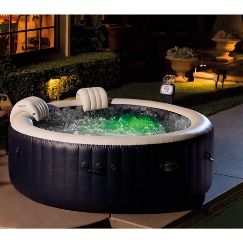 intex  pure spa  person inflatable heated hot tub  soft foam