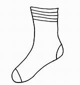 Template Sock Socks Printable Coloring Seuss Dr Outline Fox Clipart Clip Activities Drawing Preschool Crafts Crazy Pages Book Activity Sheets sketch template