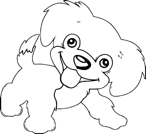 puppy dog  cute coloring page wecoloringpagecom