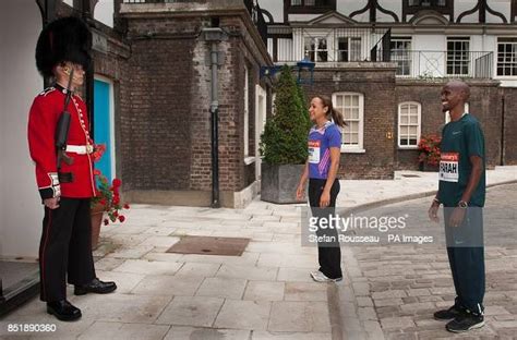 olympic champions mo farah and jessica ennis hill pose for pictures