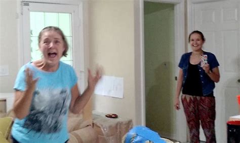 big sister gets surprised by little sister s us visit daily mail online