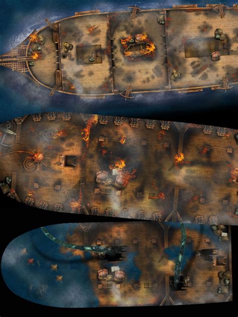 ultimate ship battle map set  roleplaying loresmyth