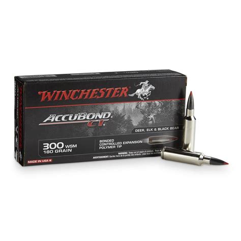 winchester accubond ct rifle  wsm accubond ct  grain  rounds   wsm ammo