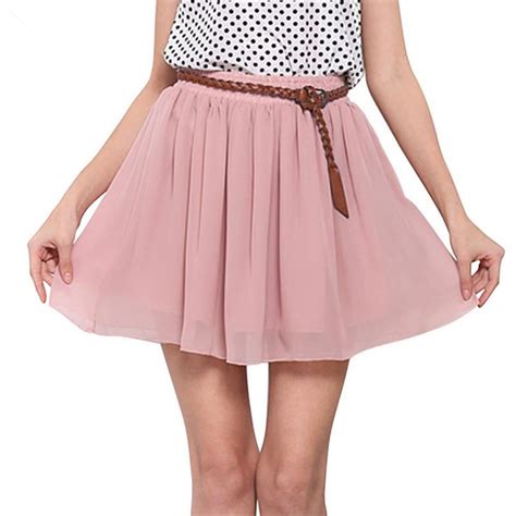 Doreenbow New Fashion Woman Summer Chiffon Mini Skirt Boho Casual Beach