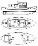 Boat Plans Tugboat Model Fishing Plan Airboat Tug Trawler Wooden Pontoon Building Diy Pdf Take Five Drawing Build Boats Basic sketch template