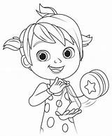 Cocomelon Coloring Printable Pages Kids Description sketch template