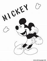 Mouse Mickey Coloring Pages Cartoon Cheerful Disney Printable Cliparts Cartoons Print Hands Clipart Holding Happy Color Book Minnie Dance Kids sketch template