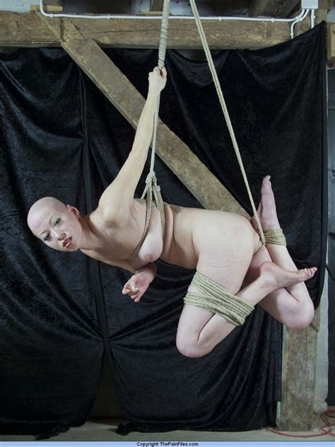 suspension bondage and breast tied hanging of japanese