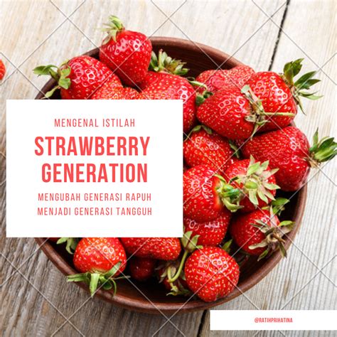 strawberry generation mengenal generasi muda  aktif  kreatif