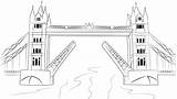 Bridge Coloring Tower London Pages Stunning Children sketch template