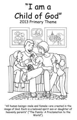 child  god coloring book primary teaching lds primary