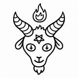 Satanism Vector Goat Satan Head Satanic Drawing Baphomet Clip Tattoo Cartoon Illustrations Pentagram Clipart Symbol Vectors Drawings Cute Visit 123rf sketch template