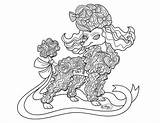 Poodle Toy Frilly sketch template