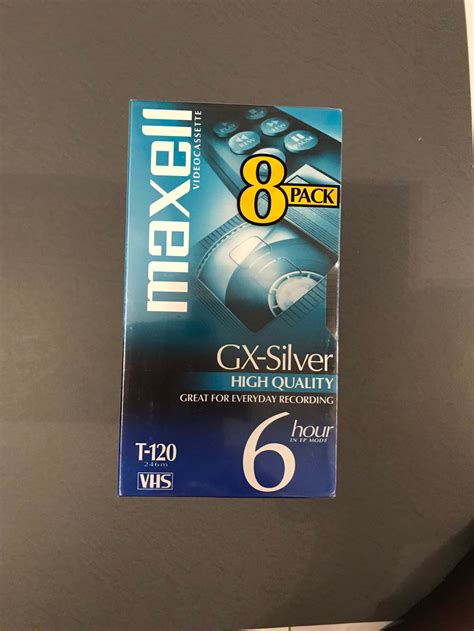 maxell vhs   gx silver  pack etsy
