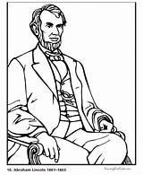 Lincoln Abraham Coloring Pages Printable President Presidents Biography Printables Patriotic Usa Print Printing Help Kids Go American Comments sketch template