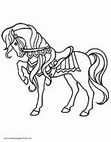 Coloring Pages Horse Animal Color Printable Pretty Sheets Kids Horses sketch template