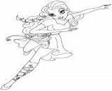 Girls Coloring Super Hero Pages Dc Ivy Poison Printable sketch template