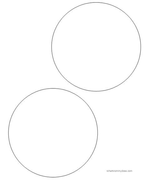 printable circle templates large  small stencils